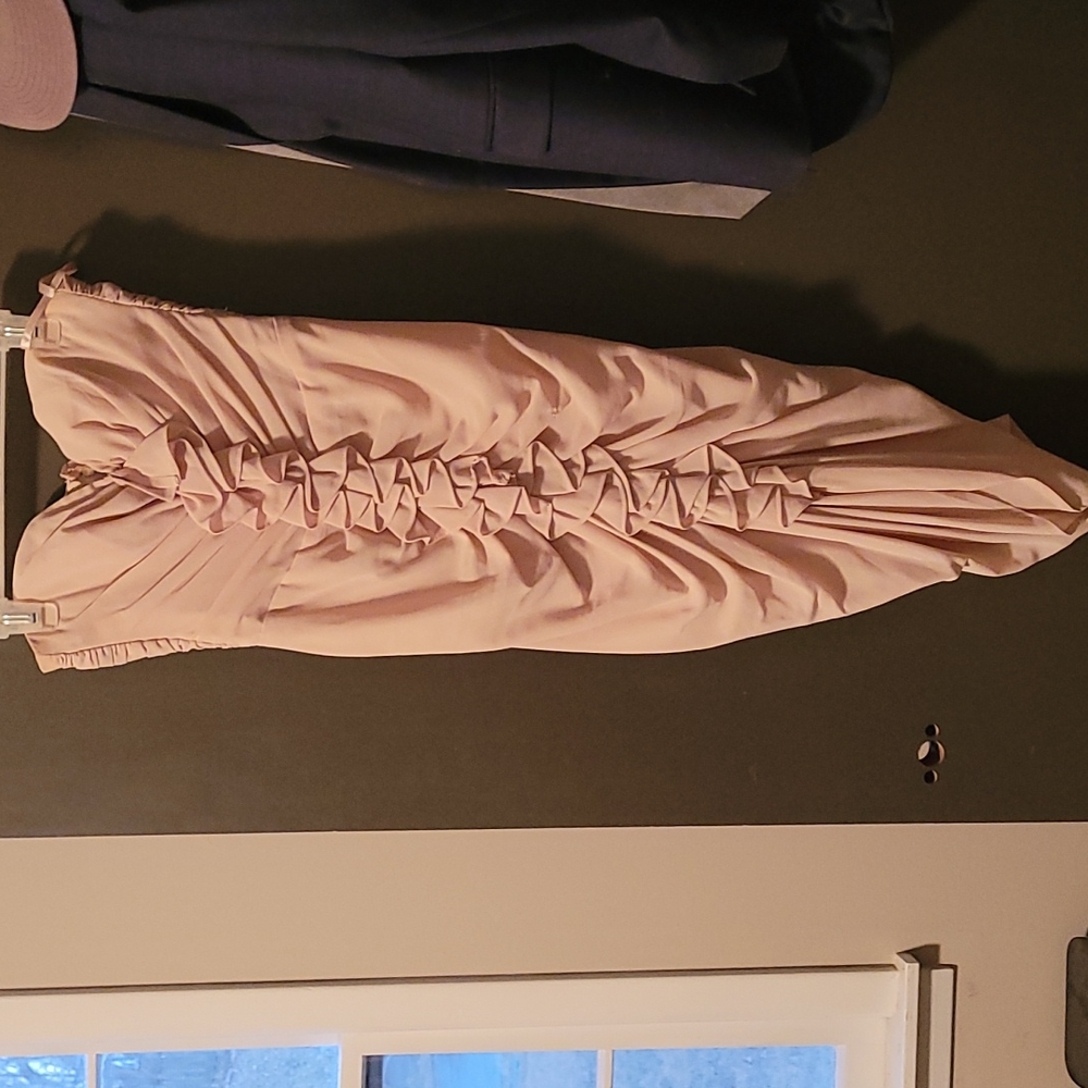 Cream Strapless dress